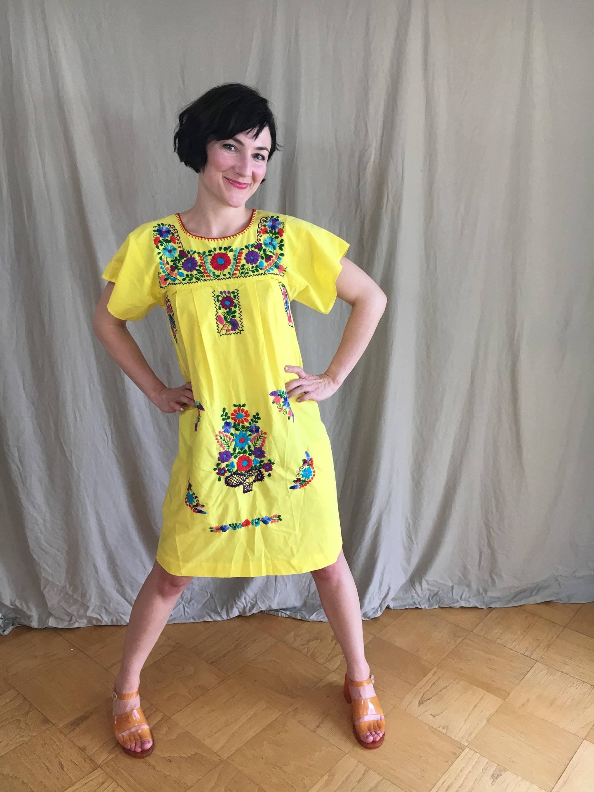 Jahrgang 1960 Gelb Sommer Folk Kleid Größe S/M Jahrgang 1960 Gelb Sommer Folk Kleid Größe S/M von NouveauBitche