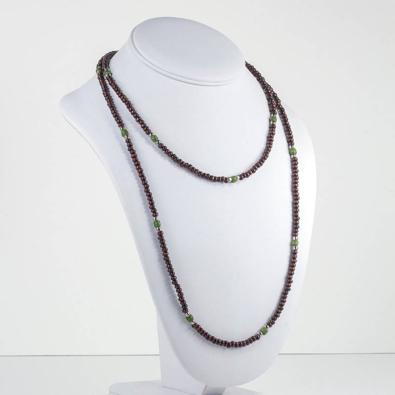 Lange Halskette Holzperlen Wickelarmband von NouveauTique