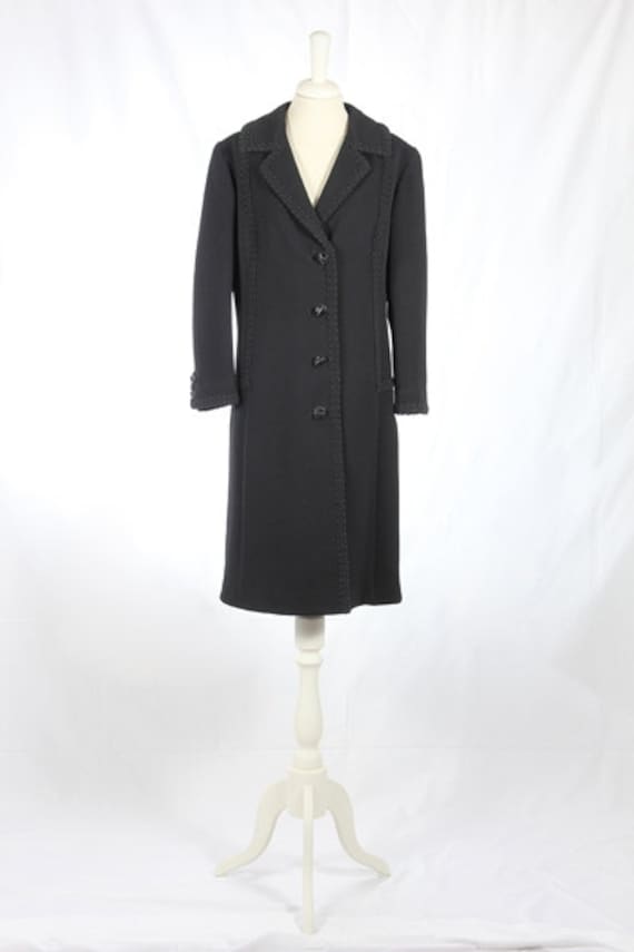 1960Er Cappotto Vintage Nero 1960Er Cappotto Vintage Nero von NouvelleVieAtelier