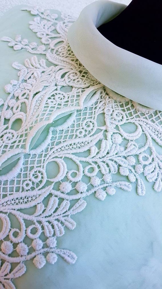 Komplett Organza Verde Acqua Vintage Anni "60 von NouvelleVieAtelier