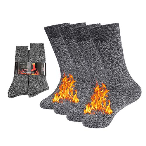 NovForth 2/4 Paar dicke Thermosocken isolierte beheizte schwere warme Socken für den Winter kaltes Wetter von NovForth