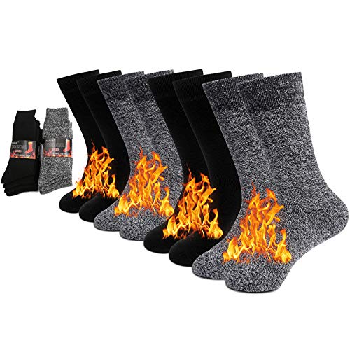 NovForth 2/4 Paar dicke Thermosocken isolierte beheizte schwere warme Socken für den Winter kaltes Wetter von NovForth