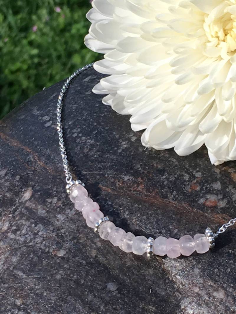 Rosenquarz Halskette Rosenquarz Halskette von NovaBeadsCreations