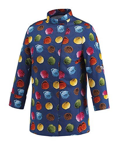 Novaplus Damen Kochjacke Motiv verschieden Muster (Ice Cream, XL=46/48) von Novaplus