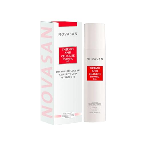 NOVASAN® THERMO ANTI-CELLULITE FORMING GEL | Kombiprodukt mit Thermo-Effekt & Hightech-Inhaltsstoff | zur Figurpflege bei Cellulite & Fettdepots | durchblutungsfördernd | 200ml von NOVASAN