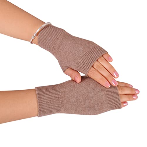 Novawo Wolle Mischung Fingerlose Handschuhe Frauen Armstulpen Handgelenkwärmer Schreib Handschuhe von Novawo