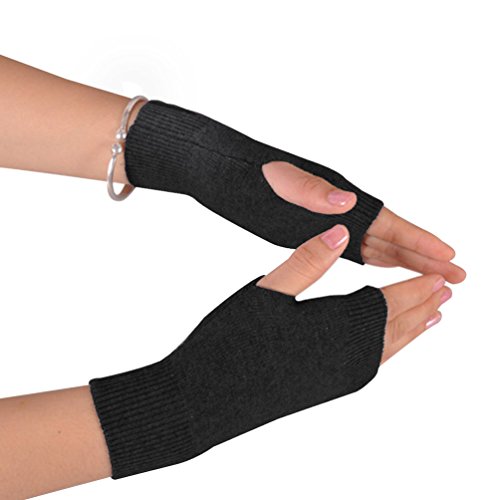 Novawo Wolle Mischung Fingerlose Handschuhe Frauen Armstulpen Handgelenkwärmer Schreib Handschuhe von Novawo