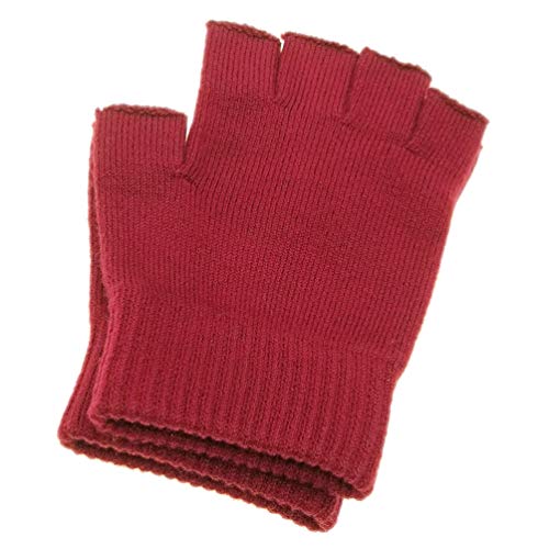 Novawo Wolle Mischung Fingerlose Handschuhe Warme Armlinge Unisex-Schreibhandschuhe von Novawo