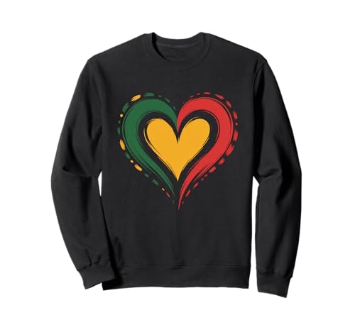 Lustiger afrikanischer Liebesspruch Herz Frau Ehemann Papa Frauen Männer Sweatshirt von Novelty African Pride Roots Culture Rasta Art