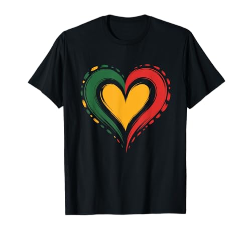 Lustiger afrikanischer Liebesspruch Herz Frau Ehemann Papa Frauen Männer T-Shirt von Novelty African Pride Roots Culture Rasta Art
