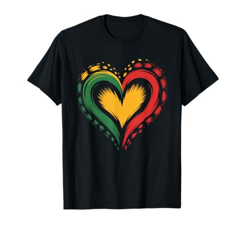 Lustiger afrikanischer Liebesspruch Herz Frau Ehemann Papa Frauen Männer T-Shirt von Novelty African Pride Roots Culture Rasta Art