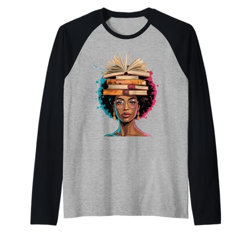 Lustige Buchkrone, Schwarze Königin, Weisheit, Macht, Afro-Kunst, Damen, Herren Raglan Lustige Buchkrone, Schwarze Königin, Weisheit, Macht, Afro-Kunst, Damen, Herren Raglan von Novelty Afro Intellectual Teacher Style Culture