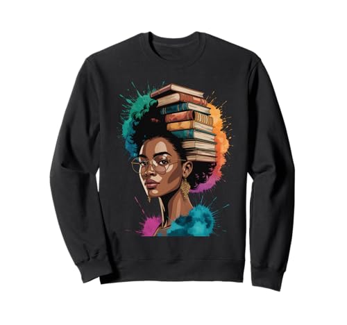 Lustige Buchkrone, Schwarze Königin, Weisheit, Macht, Afro-Kunst, Damen, Herren Sweatshirt Lustige Buchkrone, Schwarze Königin, Weisheit, Macht, Afro-Kunst, Damen, Herren Sweatshirt von Novelty Afro Intellectual Teacher Style Culture