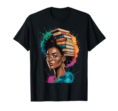 Lustige Buchkrone, Schwarze Königin, Weisheit, Macht, Afro-Kunst, Damen, Herren T-Shirt Lustige Buchkrone, Schwarze Königin, Weisheit, Macht, Afro-Kunst, Damen, Herren T-Shirt von Novelty Afro Intellectual Teacher Style Culture