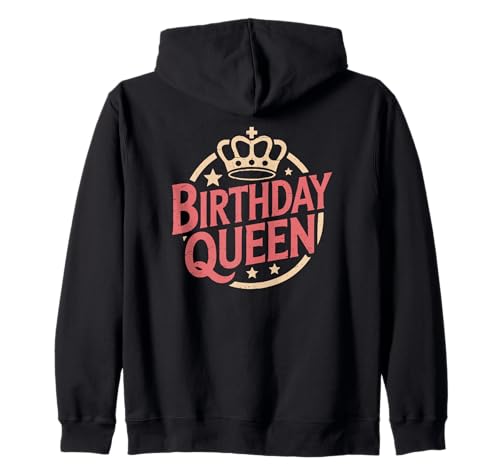 Niedliches Geburtstagskind Prinzessin Königin Frauen Mama Mutter Schwester Kapuzenjacke von Novelty Birthday Designs