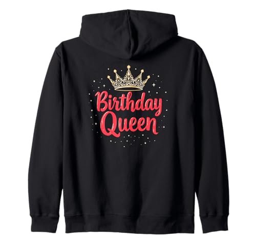 Niedliches Geburtstagskind Prinzessin Königin Frauen Mama Mutter Schwester Kapuzenjacke von Novelty Birthday Designs
