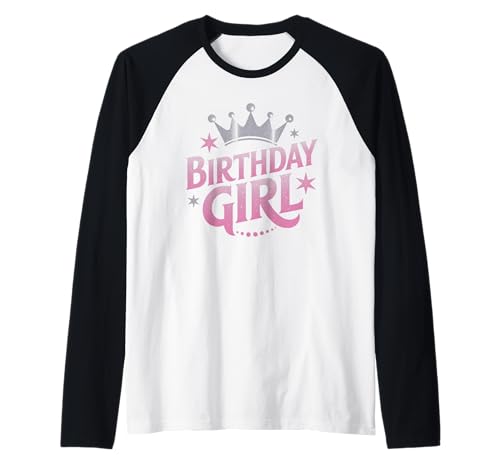 Niedliches Geburtstagskind Prinzessin Königin Frauen Mama Mutter Schwester Raglan von Novelty Birthday Designs