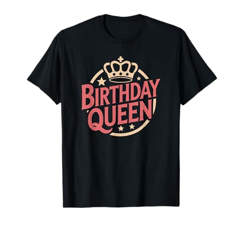 Niedliches Geburtstagskind Prinzessin Königin Frauen Mama Mutter Schwester T-Shirt von Novelty Birthday Designs
