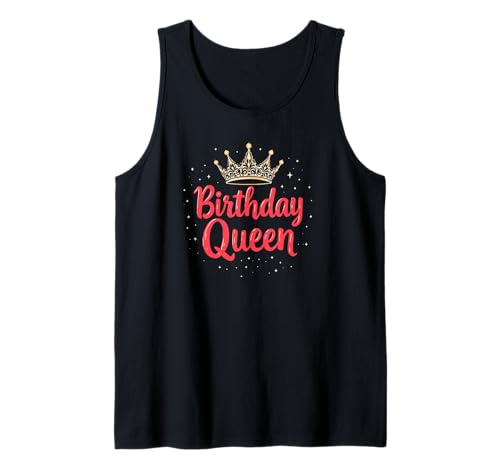 Niedliches Geburtstagskind Prinzessin Königin Frauen Mama Mutter Schwester Tank Top von Novelty Birthday Designs