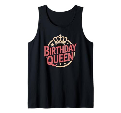 Niedliches Geburtstagskind Prinzessin Königin Frauen Mama Mutter Schwester Tank Top von Novelty Birthday Designs