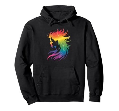 Lustiges Regenbogenhaar Afro-Stil Pride Artistic Queen Damen Herren Pullover Hoodie Lustiges Regenbogenhaar Afro-Stil Pride Artistic Queen Damen Herren Pullover Hoodie von Novelty Colorful Feminine Flowing Hair Vibes Art