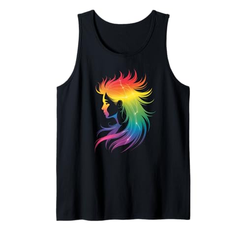 Lustiges Regenbogenhaar Afro-Stil Pride Artistic Queen Damen Herren Tank Top Lustiges Regenbogenhaar Afro-Stil Pride Artistic Queen Damen Herren Tank Top von Novelty Colorful Feminine Flowing Hair Vibes Art