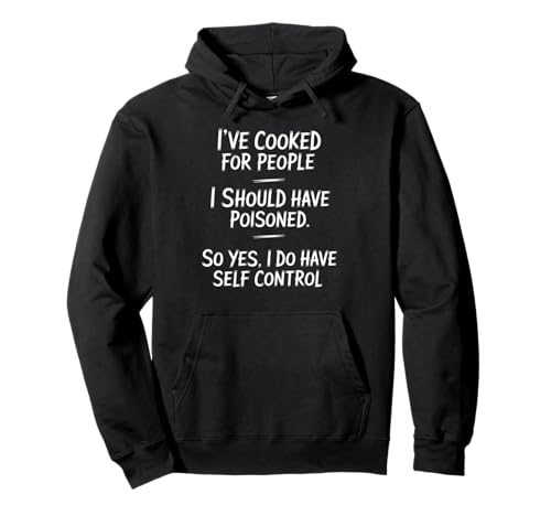 Lustiger Spruch "Cooked For People" dunkler Humor Witz Frauen Männer Pullover Hoodie von Novelty Cook Sarcasm Joke Coworker Friends Chef