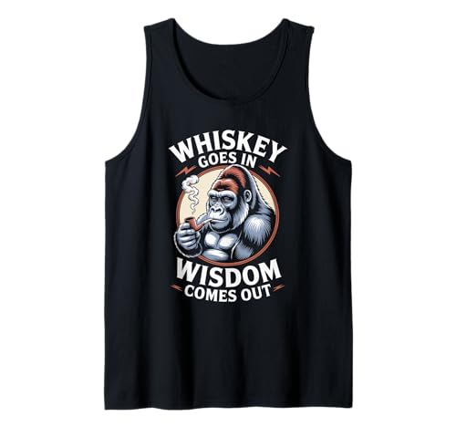Lustiger Spruch Whiskey Goes In Wisdom Comes Out Frauen Männer Tank Top Lustiger Spruch Whiskey Goes In Wisdom Comes Out Frauen Männer Tank Top von Novelty Gorilla Drinking Humor Sarcasm Ape