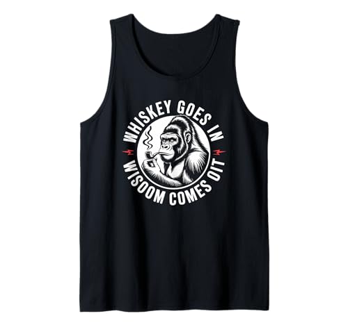 Lustiger Spruch Whiskey Goes In Wisdom Comes Out Frauen Männer Tank Top Lustiger Spruch Whiskey Goes In Wisdom Comes Out Frauen Männer Tank Top von Novelty Gorilla Drinking Humor Sarcasm Ape