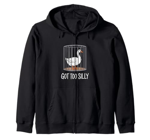 Got Too Silly Goose Jail Troubled Sarkastischer Humor Männer Frauen Kapuzenjacke Got Too Silly Goose Jail Troubled Sarkastischer Humor Männer Frauen Kapuzenjacke von Novelty Got Too Silly Goose Mother Daughter Funny