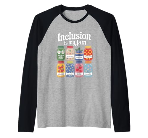 Inklusion ist mein Ding Inspirierende Empathie Respekt Männer Frauen Raglan Inklusion ist mein Ding Inspirierende Empathie Respekt Männer Frauen Raglan von Novelty Inclusion Is My Jam Teacher Educate Love