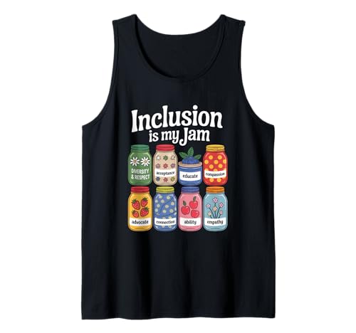 Inklusion ist mein Ding Inspirierende Empathie Respekt Männer Frauen Tank Top Inklusion ist mein Ding Inspirierende Empathie Respekt Männer Frauen Tank Top von Novelty Inclusion Is My Jam Teacher Educate Love