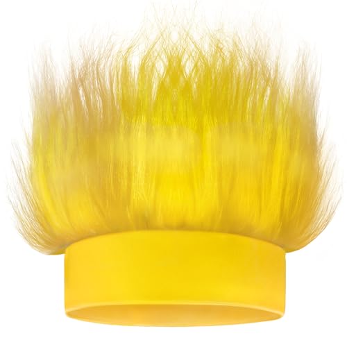 Novelty Place Gelbes Haar-Stirnband – lustige, flauschige Troll-Perücke mit verrücktem Haar – ideal für Sportpartys, Kostüme, Cosplay und Halloween – ideal für Kinder, Jugendliche und Erwachsene Novelty Place Gelbes Haar-Stirnband – lustige, flauschige Troll-Perücke mit verrücktem Haar – ideal für Sportpartys, Kostüme, Cosplay und Halloween – ideal für Kinder, Jugendliche und Erwachsene von Novelty Place