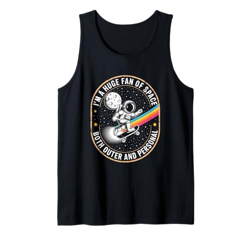 Lustiger Astronaut Spruch Riesiger Fan des Weltraums Humor Frauen Männer Tank Top von Novelty Skateboarding Space Joke Friends Dad Gag