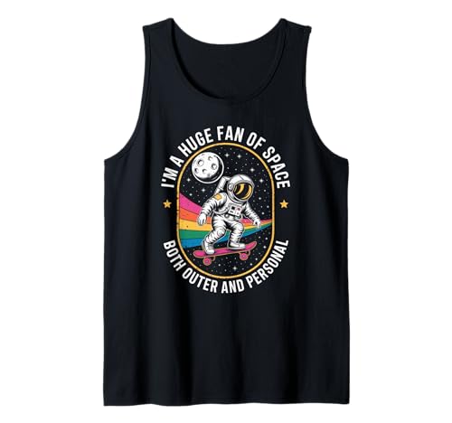 Lustiger Astronaut Spruch Riesiger Fan des Weltraums Humor Frauen Männer Tank Top von Novelty Skateboarding Space Joke Friends Dad Gag