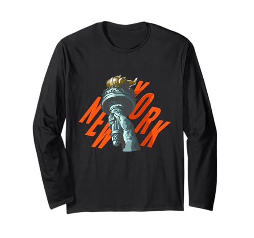 Souvenir mit der Fackel der Freiheitsstatue aus New York Langarmshirt Souvenir mit der Fackel der Freiheitsstatue aus New York Langarmshirt von Novelty Stuff By Del