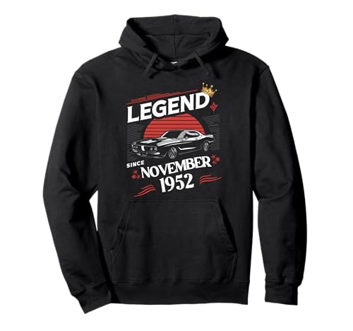 Eine Legende wurde im November 1952 geboren. Awesome Man Boy Birthday Pullover Hoodie von November 1952 Birthday Legendary Since 1952 Men