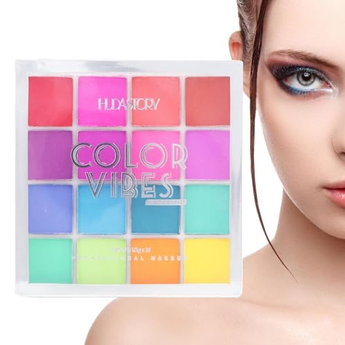 16 Farben Lidschatten-Make-up,Milde und mischbare, schillernde Lidschattenpalette - Augen-Make-up-Zubehör für Zuhause, Arbeit, Einkaufen, Reisen, Treffen, Verabredungen Novent von Novent