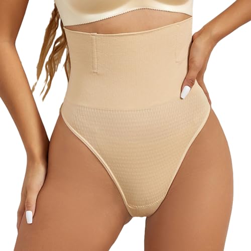 Novent Bauchkontroll-Unterwäsche-Tanga - Po-Lifting-Tanga-Shapewear - Body Shaper Höschen, hoch taillierter, dehnbarer Unterwäsche-Tanga für Damen von Novent