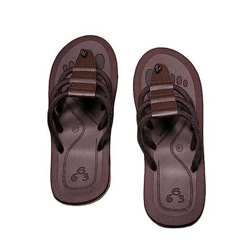 Rutschfeste Wandersandalen | Schnell trocknende flache Sommersandalen - Für Frauen und Männer Sommer flache rutschfeste Pool Flip-Flops Freizeitschuhe Novent von Novent