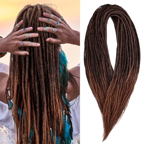 Noverlife 60cm 10 Stränge/Pack Ombre Rötlich Braun Handgefertigte Synthetische Dreadlocks, Gerade Doppelt Ended Extensions Dicke 0.6 cm Locs Häkelhaar Flechten Leichte Dreads Göttin Haar Für Frauen Noverlife 60cm 10 Stränge/Pack Ombre Rötlich Braun Handgefertigte Synthetische Dreadlocks, Gerade Doppelt Ended Extensions Dicke 0.6 cm Locs Häkelhaar Flechten Leichte Dreads Göttin Haar Für Frauen von Noverlife