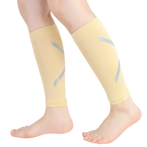 Novetec Waden Kompressionsstrümpfe für Damen (20–30 mmHg) stützstrümpfe Laufen Radfahren Unterstützung bei Schienbeinkantensyndrom Reisen von Novetec