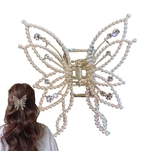 Schmetterlings-Haarspange, Schmetterlings-Haarspange für Frauen,Dekorative süße Kopfbedeckung | Starker Halt, glitzernde Schmuck-Kopfbedeckung, Haarklammern für dünnes, dickes Haar von Novgorod