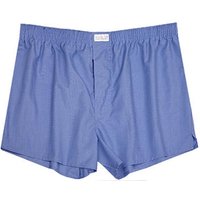 Novila Herren Boxershorts blau Baumwolle unifarben von Novila