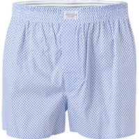 Novila Herren Boxershorts blau Baumwolle gemustert von Novila