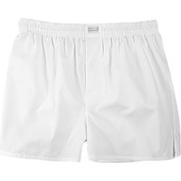Novila Herren Boxershorts Weiß Baumwolle unifarben von Novila