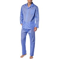 Novila Herren Pyjama blau Baumwolle gestreift Novila Herren Pyjama blau Baumwolle gestreift von Novila