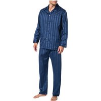 Novila Herren Pyjama blau Baumwolle & Mix unifarben von Novila