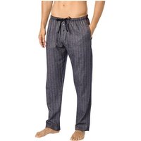 Novila Herren Pyjamahose blau Flanell gemustert von Novila