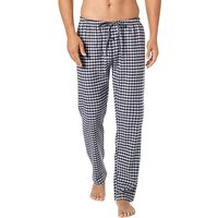 Novila Herren Pyjamahose blau Flanell kariert von Novila